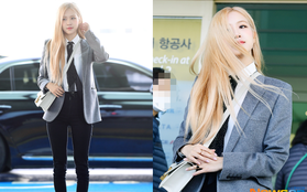 Rosé (BLACKPINK) gây sốt tại sân bay ngày đầu năm: Khí chất quyền lực tựa nữ CEO, không hở vẫn khoe trọn body mãn nhãn