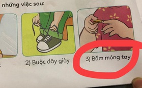 Người mẹ cho rằng "bài tập yêu cầu con tự cắt móng tay" trong SGK lớp 1 quá nguy hiểm, hội phụ huynh vào tranh luận gay gắt