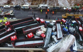 Tai nạn giao thông liên hoàn tại Trung Quốc khiến 18 người thiệt mạng