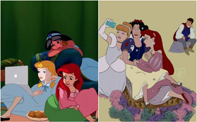 Bộ ảnh các nhân vật Disney thời 4.0 gây sốt mạng xã hội