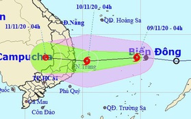 Tin bão khẩn cấp, miền Trung mưa lớn tới 400mm từ trưa nay 9-11