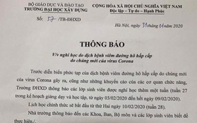 Danh sách hơn 38 trường Đại học, Học viện cho sinh viên nghỉ thêm 1 tuần để tránh virus Corona