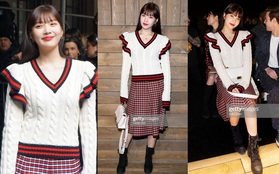 Joy (Red Velvet) lên đồ xinh tươi như nữ sinh, đẹp thách thức mọi góc chụp "dìm hàng" tại NYFW