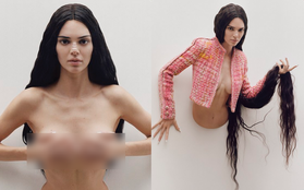 Sau bộ hình nude 100%, Kendall Jenner lại cởi trần "nóng mắt" nhưng cách tạo dáng lần này đúng là lạ đến mức gây sốc
