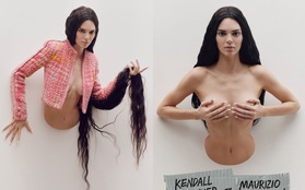"Sang chấn" với bộ ảnh mới của Kendall Jenner: Concept "dị" gây lú, phô bày vòng 1 quá sức bạo liệt