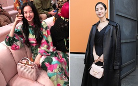 Milan Fashion Week: Park Min Young bỗng hóa "một mẩu" vì bộ cánh dìm dáng, Han Ye Seul diện váy sến nhưng vẫn đẹp