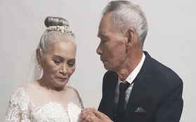 Bộ ảnh cưới đặc biệt của hai cụ già U80 khiến dân mạng nhiệt tình "thả tim"