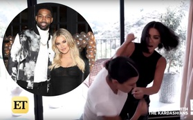 Nhắc đến chuyện tái hợp cùng sao bóng rổ có tính trăng hoa, chị em nhà Kardashian đấm nhau ngay trên sóng truyền hình