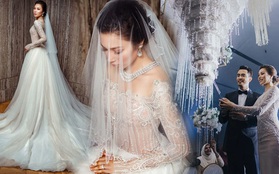 Hôn lễ thế kỷ xa hoa bậc nhất của cặp đôi vàng showbiz Malaysia: Cô dâu diện váy 58 tỷ đồng, bánh cưới 8 tầng "úp ngược"