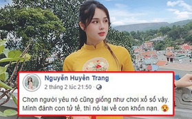 Bạn gái Trọng Đại ẩn ý chọn đúng người yêu "khốn nạn", so sánh đàn ông còn đáng sợ hơn corona virus