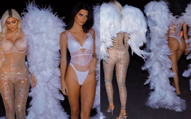 Hot trở lại loạt ảnh Kylie - Kendall Jenner cosplay Victoria's Secret: Kylie "ngồn ngộn" bị Kendall mình dây lấn át?
