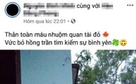 Nam thanh niên chết trong tư thế treo cổ sau khi đăng dòng trạng thái tiêu cực trên Facebook