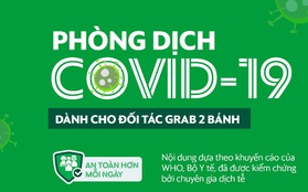 Khuyến cáo phòng dịch Covid- 19 dành cho đối tác Grab 2 bánh