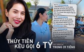 Sau 39 giờ kêu gọi, Thuỷ Tiên thông báo nhận được số tiền khủng hơn 6 tỷ đồng hỗ trợ bà con miền Tây vượt qua hạn mặn