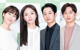 Jung Hae In cực điển trai, thú nhận chưa yêu đơn phương bao giờ vì toàn "bách phát bách trúng" ở họp báo ra mắt phim mới