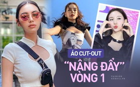 Chẳng hở nhiều mà lại tạo hiệu ứng "nâng đẩy" vòng 1 tức thì, bảo sao áo cut-out trên ngực được các mỹ nhân châu Á mê đến vậy