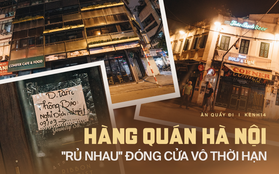Hưởng ứng lời kêu gọi, hàng loạt hàng quán ở Hà Nội "rủ nhau" đóng cửa vô thời hạn để chống lại dịch Covid-19