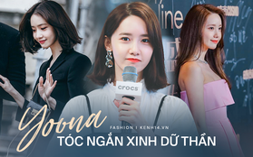 Yoona luôn gắn liền với mái tóc dài "thương hiệu" nhưng lần nào cắt tóc ngắn cũng xinh dữ thần