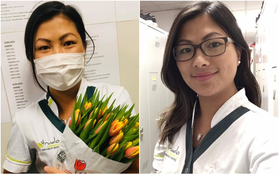 Hiện tượng mạng "Cô bé H'mong giỏi tiếng Anh" được tặng hoa cảm ơn vì tham gia chăm sóc bệnh nhân Covid-19 tại Bỉ