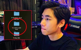 K-ICM livestream chứng minh khả năng sáng tác "không phải dạng vừa" nhưng file "K-ICM & Jack final" trên màn hình máy tính lại gây tò mò hơn hết