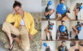 Cái khó ló cái khôn, dân làm thời trang triển luôn photoshoot tại nhà: Zara gửi đồ cho mẫu "tự xử", Bella Hadid nghe lệnh qua Facetime