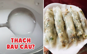 Sau bánh cuốn làm từ bánh tráng, dân tình lại ngỡ ngàng với bánh cuốn làm bằng… thạch rau câu: Nhưng lại là kiểu ăn đã có từ lâu rồi?