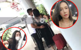 Clip: Nghi vấn MC Minh Hà ôm hôn tình mới ở sân bay Tân Sơn Nhất