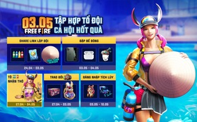 Free Fire: Garena tặng free skin "Thỏ tiệc bể bơi" cùng rất nhiều vật phẩm giá trị trong sự kiện 30/4, 1/5