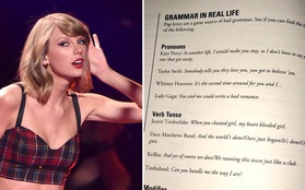 “Miss Grammar” Taylor Swift: Sửa sai chính tả cho fan, tổ chức luyện thi hàng đầu thế giới bắt lỗi lyric vẫn thẳng thừng đáp trả "đừng nhờn với ngữ pháp của chị”