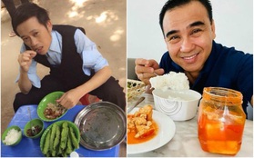 Hoài Linh và Quyền Linh chính là 2 nhân vật ăn uống giản dị nhất showbiz Việt, bữa cơm nào cũng toàn đạm bạc với cá mắm