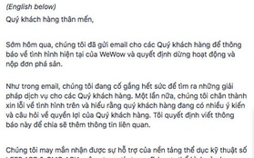 Đại diện WeFit: Một tập đoàn Fitness hàng đầu Việt Nam sẽ đứng ra hỗ trợ khách hàng WeFit, WeJoy