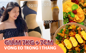 Từng bị ám ảnh vấn đề cân nặng, cô gái Việt giảm 7kg, 7cm vòng bụng trong 1 tháng nhờ ăn uống, tập luyện khoa học