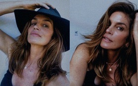 Nhan sắc trẻ mãi không già của siêu mẫu huyền thoại Cindy Crawford tuổi U60