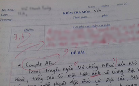 Kiểm tra Ngữ Văn nhưng ghi cả tiếng Anh vào bài làm, cô giáo phản đòn cực gắt khiến cộng đồng mạng cười nắc nẻ