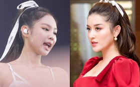 Chỉ một sợi ruy băng Chanel: Jennie buộc tóc cực sang chảnh, Lan Ngọc - Huyền My thi nhau học theo nhưng hài nhất lại là Hari Won