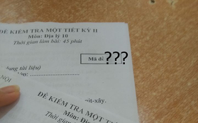 Đề thi được giáo viên nâng lên trình vô cực khi toàn ký hiệu lạ hết hiểu nổi: Tìm được đứa cùng đề cũng hết thời gian!