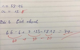 Cô giáo chấm nhầm bài Toán cộng trừ đơn giản, dân mạng chỉ ra lỗi sai “chết người” mà rất nhiều người mắc