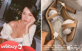 Vì đôi sandal này hack chân dài quá vi diệu mà "bản sao Hà Tăng" mê mẩn mua liền 3 đôi giống hệt