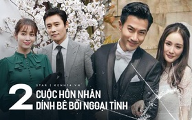 Cái kết trái ngược của 2 cuộc hôn nhân dính scandal ngoại tình chấn động showbiz: Khác xa từ lịch sử tình ái tới cách giải quyết