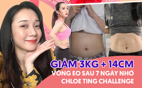 Cô nàng "người gầy, béo mỗi cái bụng" ở Quảng Ngãi giảm hẳn 3kg, 14cm vòng eo sau 7 ngày trải nghiệm Chloe Ting Challenge