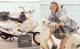 Phát thèm với xe máy hàng hiệu Dior x Vespa: Đẹp sang chết ngất, chị em có ngồi “xế hộp” vẫn muốn rước siêu phẩm này về