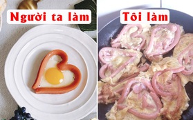 Học làm trứng rán tình yêu mà "toang hoác": cư dân mạng chỉ ngay ra lỗi to đùng trong cách làm của cô gái