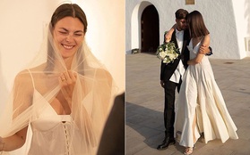 "Cô dâu" cuối cùng của Karl Lagerfeld gây bất ngờ khi diện váy cưới giản dị, gần như để mặt mộc trong hôn lễ