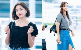 Body đầy đặn và chỉ cao 1m60 nhưng Jihyo (TWICE) không để mình bị dìm dáng bằng loạt outfit sành điệu