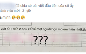 Cô giáo yêu cầu: "Viết về người bạn em thân nhất", cô học trò vô tư đáp lại một câu khiến ai cũng sững sờ