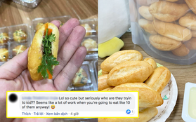 Người nước ngoài phấn khích khi thấy bánh mì phiên bản mini của Việt Nam, nhưng lại nghi ngờ ở một điểm này