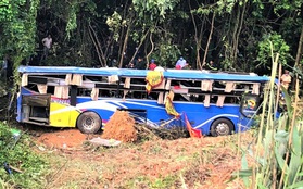 Danh tính các nạn nhân vụ xe khách lao xuống vực gây thương vong ở Kon Tum: Trong 5 người tử vong có 2 em nhỏ