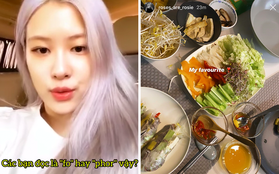 Liên tiếp bày tỏ tình yêu to bự với đồ ăn Việt Nam, Rosé khiến fan Việt cực thích thú trong đợt comeback này