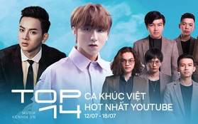 14 ca khúc Việt hot nhất Youtube tuần qua: Sơn Tùng M-TP giữ vững ngôi vương, Jack "comeback" ngoạn mục