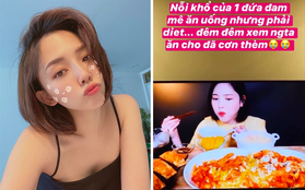 Nỗi khổ chỉ hội ăn kiêng như Tóc Tiên và Diệu Nhi mới hiểu: Xem mukbang thì mới bớt cơn thèm, nuốt mới trôi